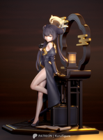 MN059 - Games character design, Blue Archive Ryuuge Kisaki Chinese Dress, 3d stl print files