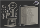 MN059 - Games character design, Blue Archive Ryuuge Kisaki Chinese Dress, 3d stl print files