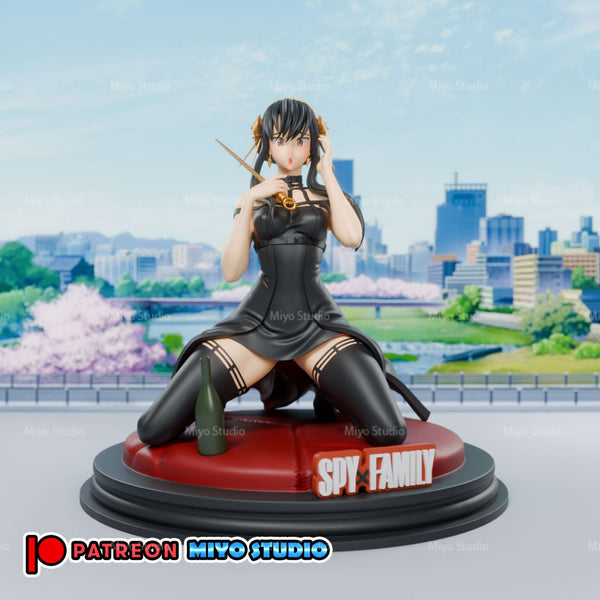 MN061 - Anime character design, Spy x family, Yor Forger the assasins, 3d stl print files