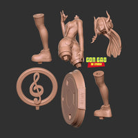 MN062 - Anime character design, Mount Lady from my hero academia, 3d stl print files