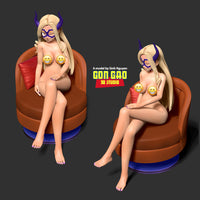 MN063 - NSFW anime character, The Mount Lady naked, 3d stl print files
