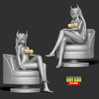 MN063 - NSFW anime character, The Mount Lady naked, 3d stl print files