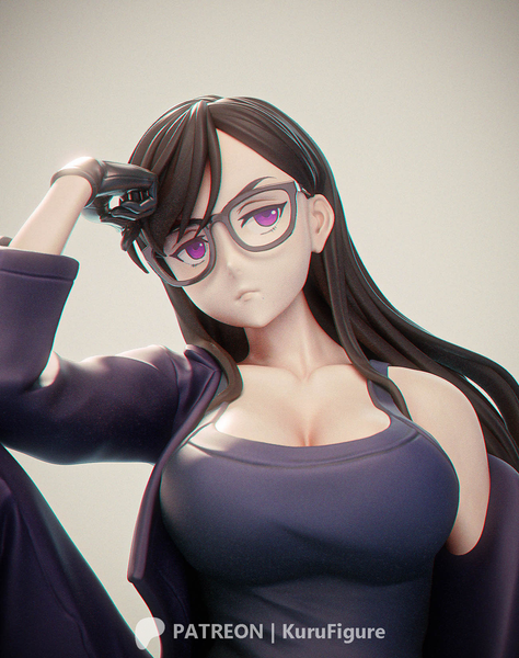 MEI114 - Anime character design,  Summer Time Rendering Minakata Hizuru , 3d stl print download files