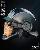 NW010 - Marvel Character design, Guardians of the Galaxy Lord Star helmet, 3d STL print files