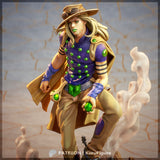 Gyro Zeppeli fanart figure from JoJo's Bizarre Adventure: Steel Ball Run - High Detail Character for Resin Printing, 3d stl file print download ( Y034 )