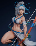 Mina Majikina from the Samurai Shodown - High Detail Character for Resin Printing, 3d stl file print download ( Y037 )
