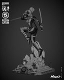 TU210 - Legendary Character design, Lady Deadpool ，3d STL resin print download files