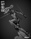 TU210 - Legendary Character design, Lady Deadpool ，3d STL resin print download files