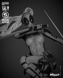 TU210 - Legendary Character design, Lady Deadpool ，3d STL resin print download files