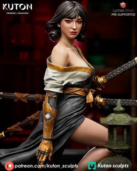 TU135 - Female Character design, Kira Mekai，3d STL resin print download files