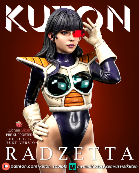 TU136 - Female Character design, Radzella，3d STL resin print download files