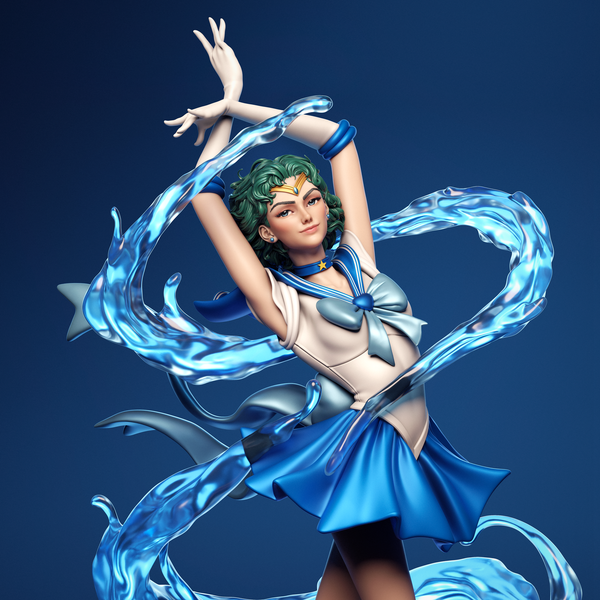 TU042 - Games character design, Sailormoon , 3D Printer Files, 3d STL resin print download files