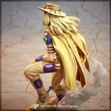 Gyro Zeppeli fanart figure from JoJo's Bizarre Adventure: Steel Ball Run - High Detail Character for Resin Printing, 3d stl file print download ( Y034 )