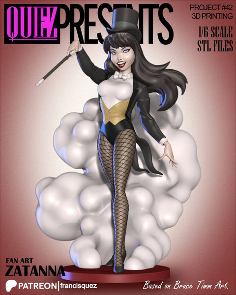 MEI108 - Comic character design, Zatanna, 3d stl print files
