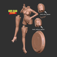 MN109 - Anime character design, Android 18 from dragon ball, 3d stl instant download files