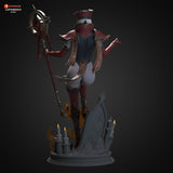 TU069 - Games Female character design,Sally Whitemane Warcraft V2 3D Printer Files, 3d stl resin print download files
