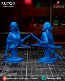 TU135 - Female Character design, Kira Mekai，3d STL resin print download files