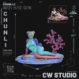 R308 - Games Character design, Chun li From street fighter 6，3d STL resin print download files