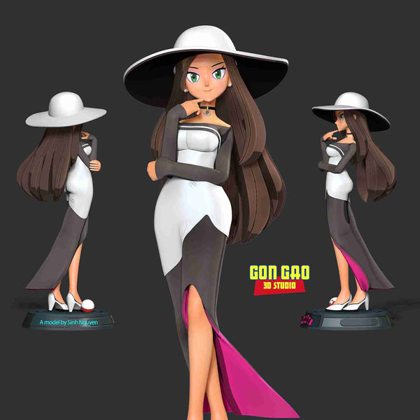 MN110 - Anime character, Pokemon, The Beauty pokemon master, 3d stl instant download files