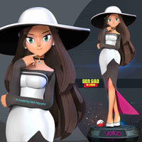 MN110 - Anime character, Pokemon, The Beauty pokemon master, 3d stl instant download files