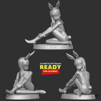 MN114 - Anime character design, Buma the bunny version, 3d stl print files