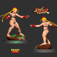 MN115 - Games character design, the cammy from street fighter, bikini version, 3d stl print file