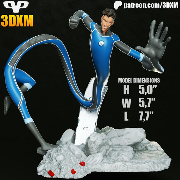 MAN119 - Legendary Character design, Mr. Fantastic (Reed Richards) ，3d STL resin print download files