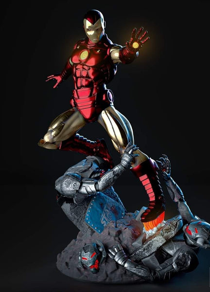 NW012 - Comic character design, Classsic Iron man , 3D STL print files