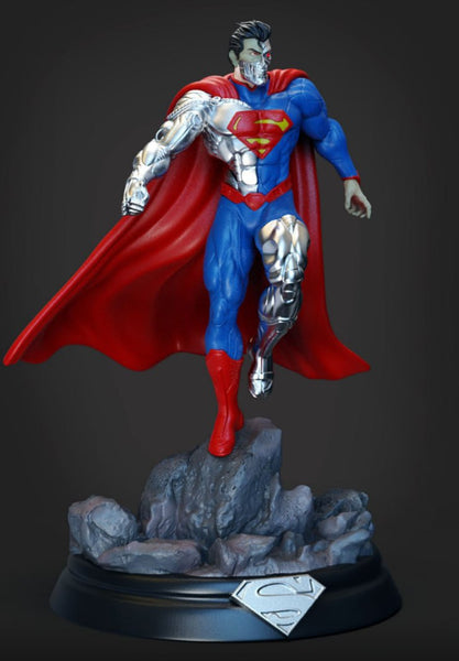 MAN130 - Legendary Character design, Robotic Superman ，3d STL resin print download files