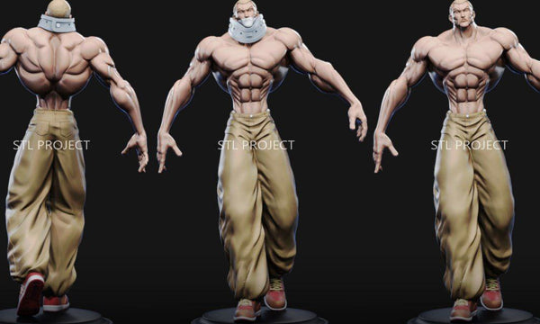 MAN135 - Legendary Character design, Jack Hanma from the Baki ，3d STL resin print download files