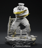 MAN128 - Legendary Character design, Guile ，3d STL resin print download files