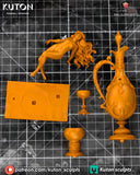 TU014 - Female Character design,Le Vin De Tokai，3d STL resin print download files