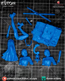 TU135 - Female Character design, Kira Mekai，3d STL resin print download files