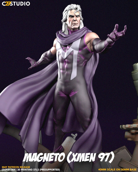 MAN145 - Legendary Character design, Magneto from X-Men '97，3d STL resin print download files