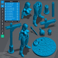 MN023 - Fantasy character design, NSFW Halloween, 3d stl resin print download files