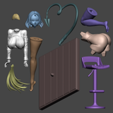 Jane Doe from the video game Zenless Zone Zero，Games Character design, 3d STL resin print download files ( R302 )