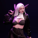 TU157 - Female Character design,Warrior Nun The Movie，3d STL resin print download files