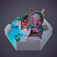 MN041 - Female character design, Chagarin, Ranni, Young sorceress, 3d stl print files