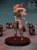 TU172 - Female Character design, Fire Genasi Fighter，3d STL resin print download files