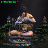 Y001 - Legendary Games Character design,Jingwei the Monk" diorama，3d STL resin print download files