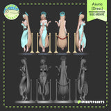 TU001 - Female Character design,Asuna Ichinose from Blue Archive.，3d STL resin print download files