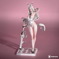 B506 - Bunny character design, The nsfw bunny blanc, 3d stl model design download instant files