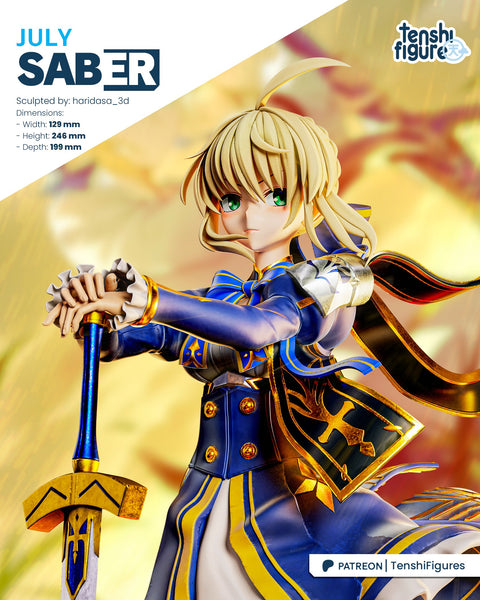 TU131 - Female Character design, Fate - Saber，3d STL resin print download files