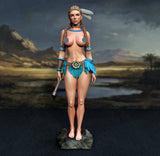 TU021 - Female Character design,Native Woman，3d STL resin print download files