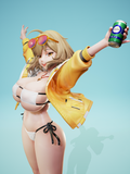 TU110 - Female Character design，Anis Sparking Summer - Nikke，3d STL resin print download files