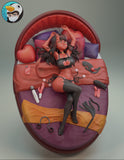 MN111 - Meru the Succubus Bed, anime character design, 3d stl print files