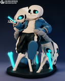MANGA130 - Legendary Character design, Sans Gaster Halloween，3d STL resin print download files