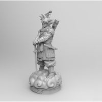 D018 - Anime character design, Samurai Shogun Goku Statue, STL model design printable download files