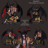 NW024 - Legendary character design, Amato the Lord of Excess Incubus , 3D STL print files