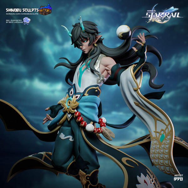 TU026 - Male Character design, Dan Heng Imbibitor Lunae - Honkai - Star Rail，3d STL resin print download files